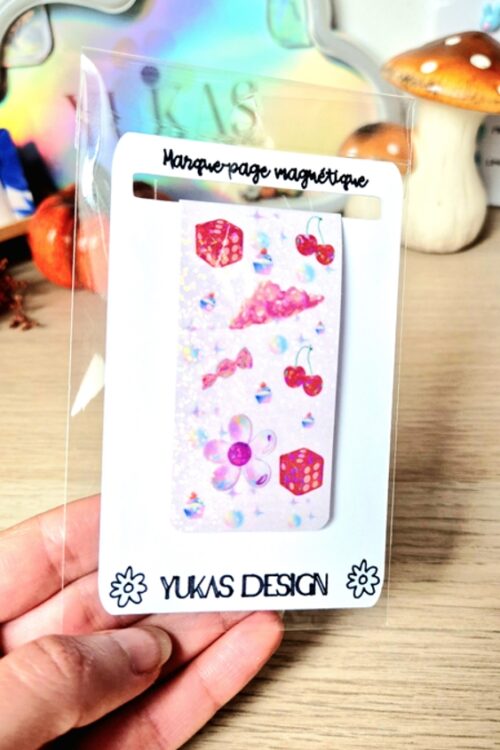 Marque-page magnétique dé